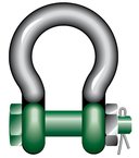 Green Pin Bolt Type Bow Shackles G1463