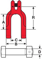 Crosby KUPLEX KDL Wide Jaw Shackle