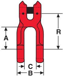 Crosby KUPLEX KDN Narrow Jaw Shackle