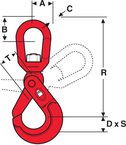 Crosby KUPLEX KHXS Safety Hook with Swivel